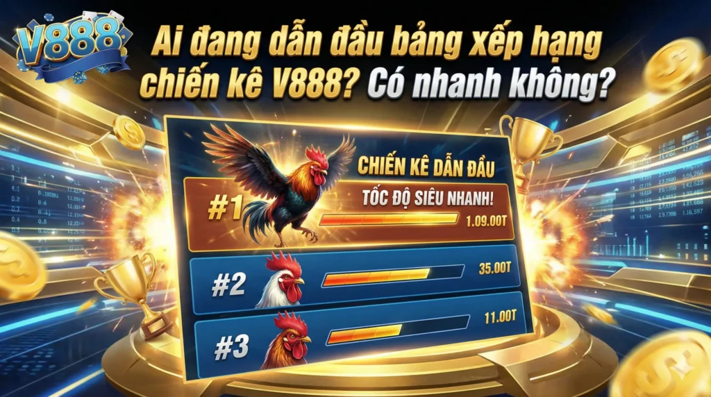 Ai đang dẫn đầu bảng xếp hạng chiến kê V888?