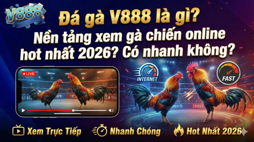 Đá gà V888 là gì? Nền tảng xem gà chiến online hot nhất 2026