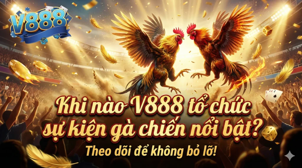 Khi nào V888 tổ chức sự kiện gà chiến nổi bật?