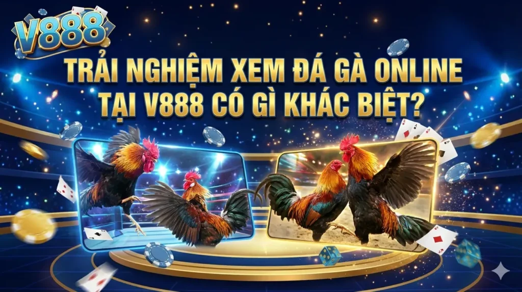 Trải nghiệm xem đá gà online tại V888 có gì khác biệt?