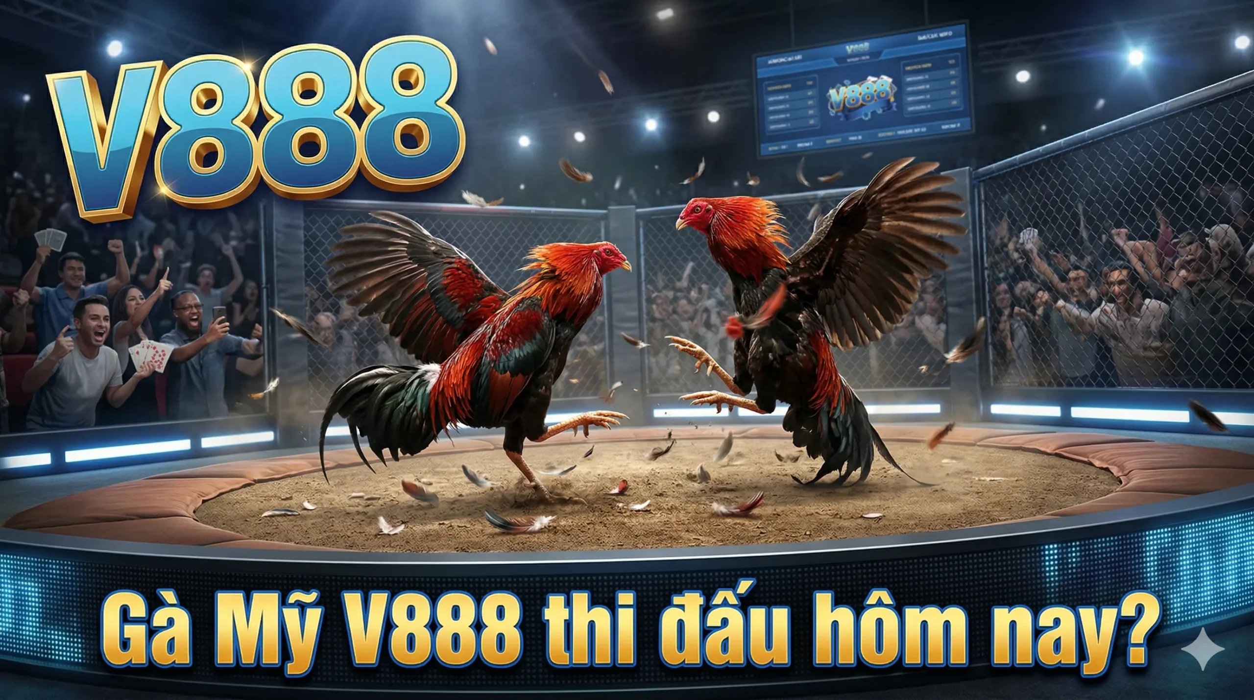 Gà Mỹ V888 thi đấu hôm nay