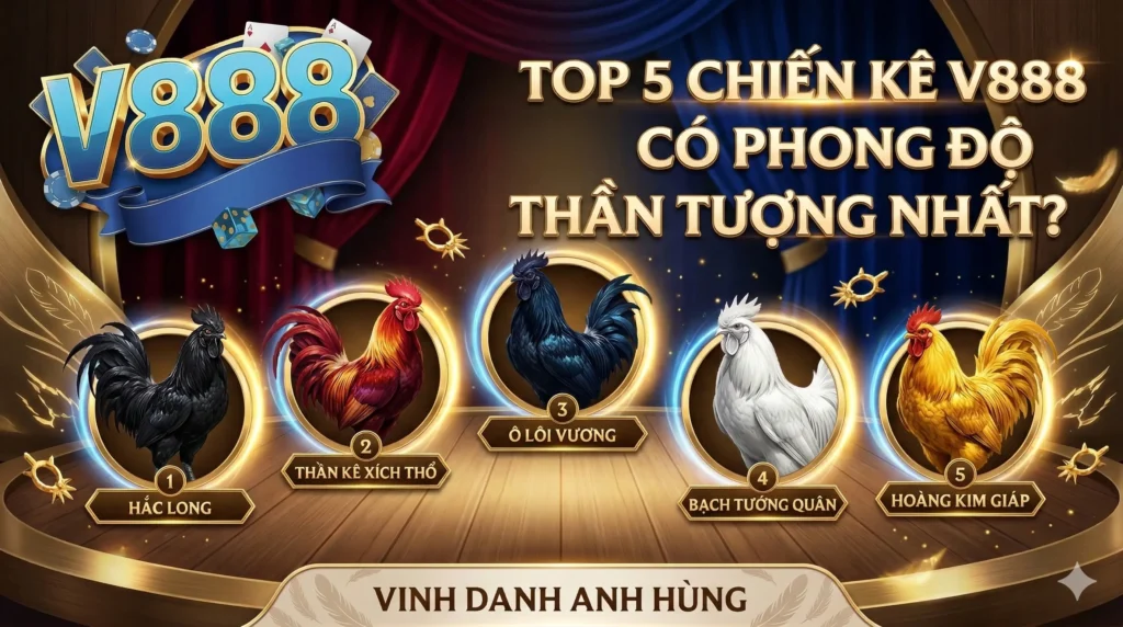 Top 5 chiến kê V888 có phong độ ấn tượng nhất