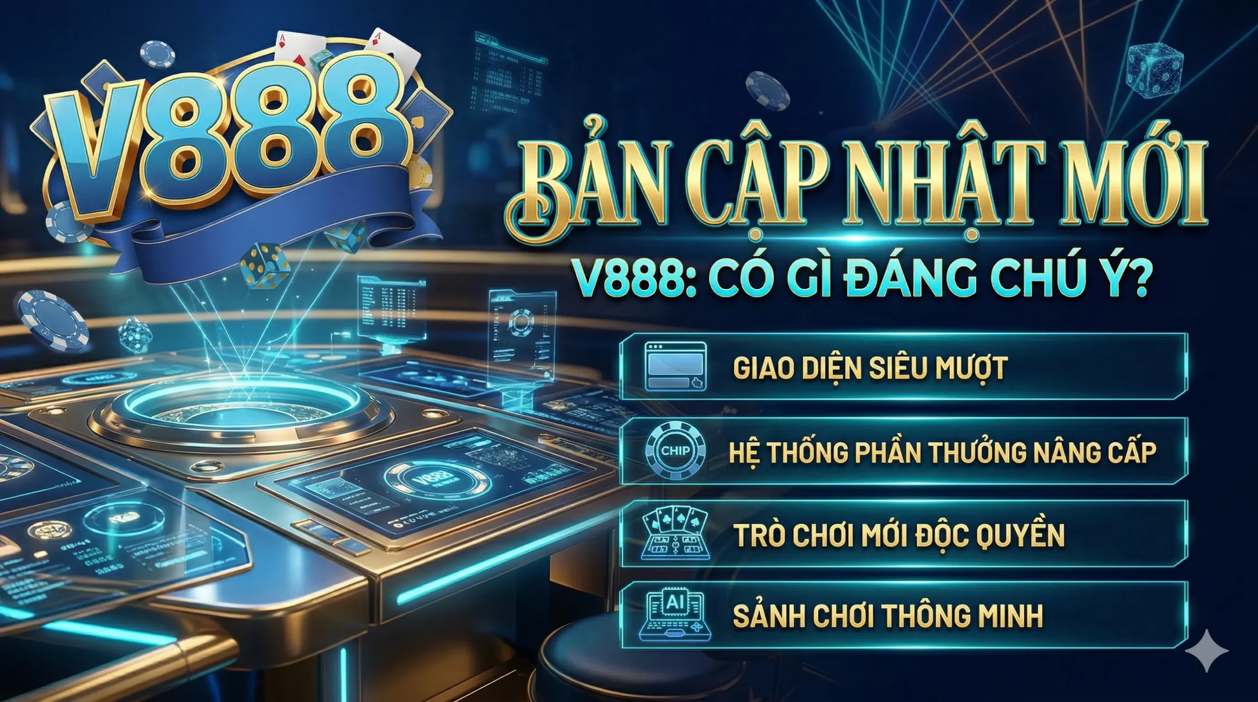 V888 ra mắt bản cập nhật mới có gì đáng chú ý?