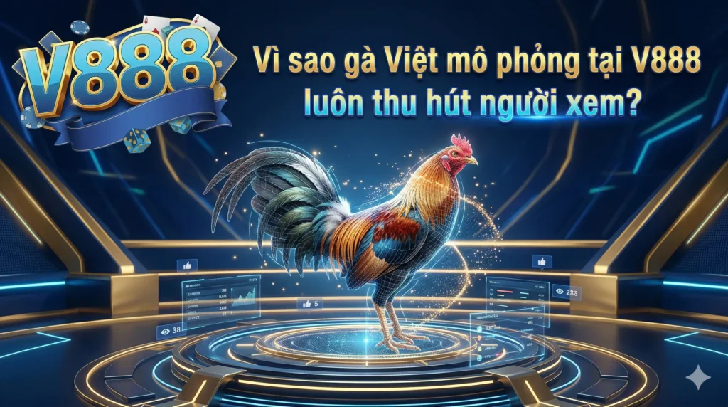 Vì sao gà Việt mô phỏng tại V888 luôn thu hút người xem?