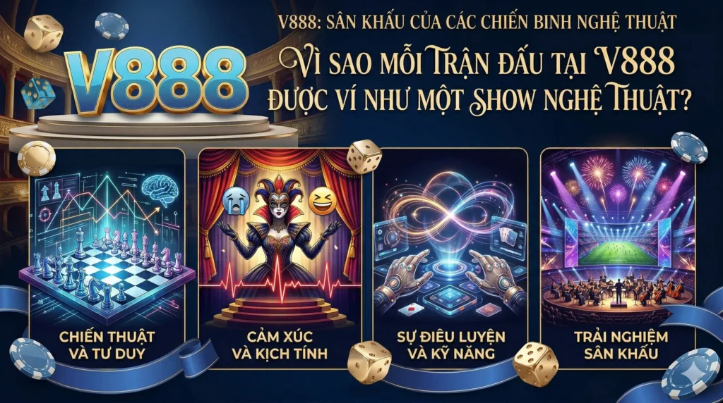 Vì sao mỗi trận đấu tại V888 được ví như một show nghệ thuật?