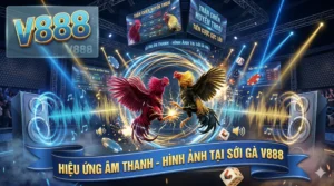 Hiệu ứng âm thanh – hình ảnh tại sới gà V888