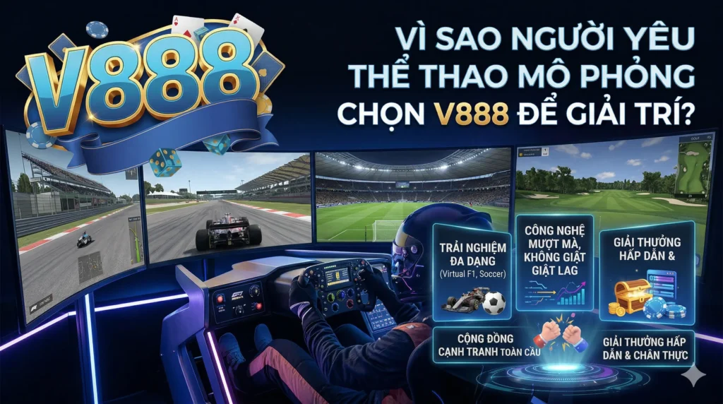 Vì sao người yêu thể thao mô phỏng chọn V888 để giải trí?