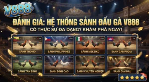 Review hệ thống sảnh đấu gà tại V888 có đa dạng không?